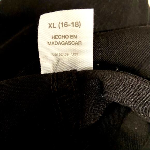 Time & Tru Jeans Stretch XL 16/18 Jeggings Pull On Black Pants Slacks Time and - Picture 6 of 9